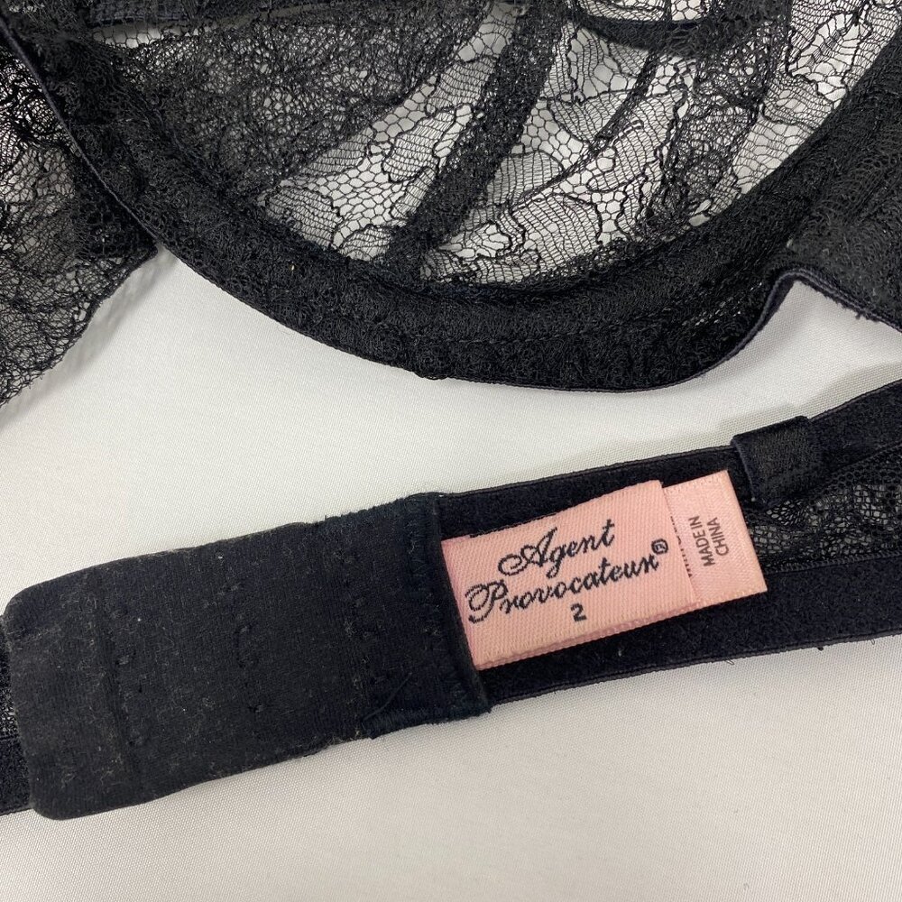 Agent Provocateur Annoushka Black Lace Set AP2 Small - Picture 15 of 16